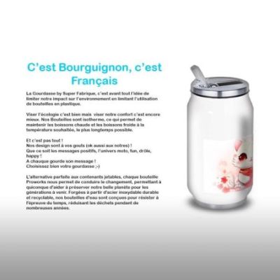 Gourde Alu et Thermos Chat Kawaii