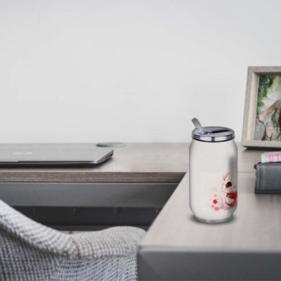Gourde Alu et Thermos Chat Kawaii
