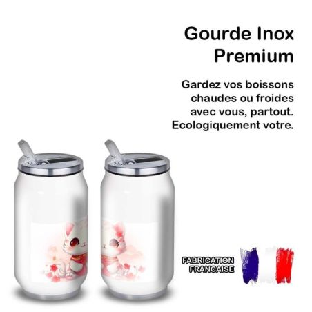 Gourde Alu et Thermos Chat Kawaii Gourde Alu et Thermos Chat Kawaii
