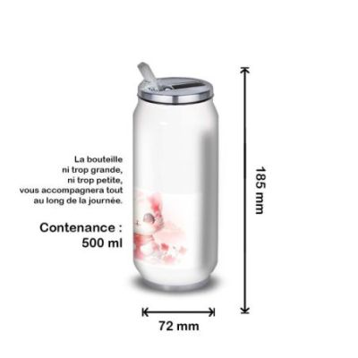 Gourde Alu et Thermos Chat Kawaii