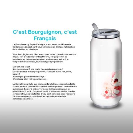 Gourde Alu et Thermos Chat Kawaii Gourde Alu et Thermos Chat Kawaii