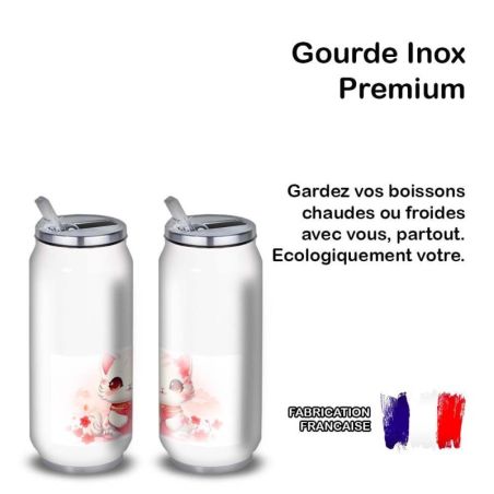 Gourde Alu et Thermos Chat Kawaii Gourde Alu et Thermos Chat Kawaii