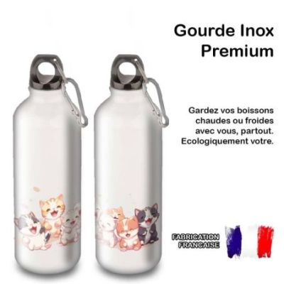 Gourde Alu et Thermos Chatons