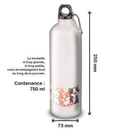 Gourde Alu et Thermos Chatons Gourde Alu et Thermos Chatons