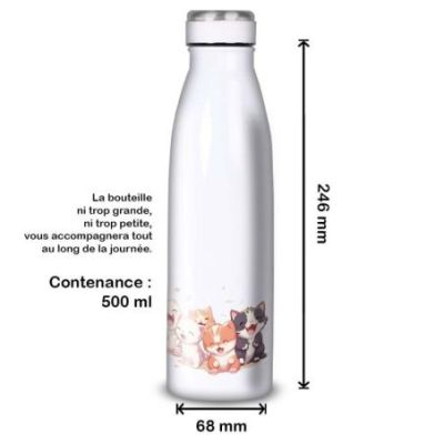 Gourde Alu et Thermos Chatons