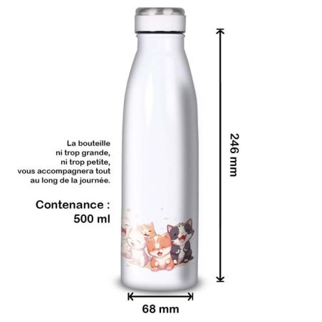 Gourde Alu et Thermos Chatons Gourde Alu et Thermos Chatons