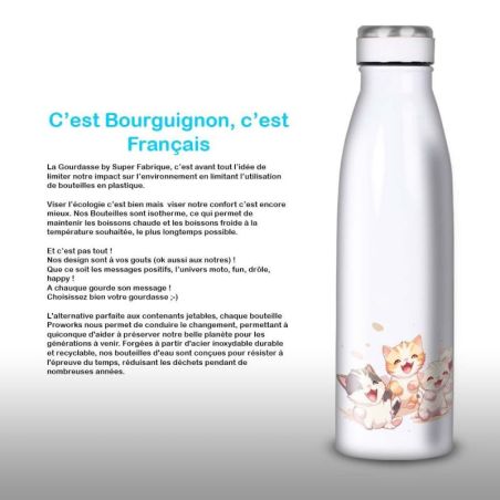 Gourde Alu et Thermos Chatons Gourde Alu et Thermos Chatons