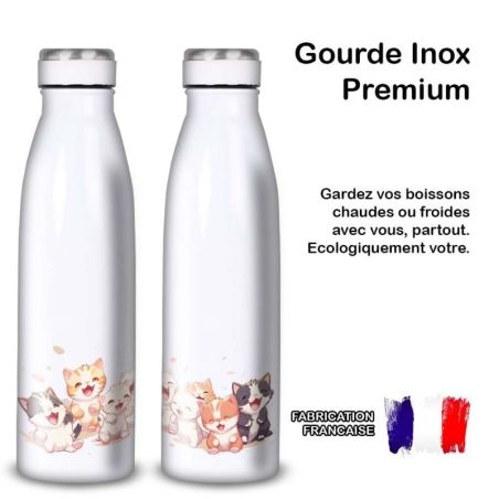Gourde Alu et Thermos Chatons Gourde Alu et Thermos Chatons
