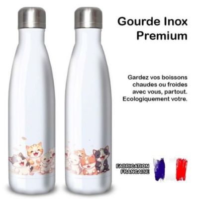 Gourde Alu et Thermos Chatons