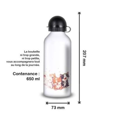 Gourde Alu et Thermos Chatons