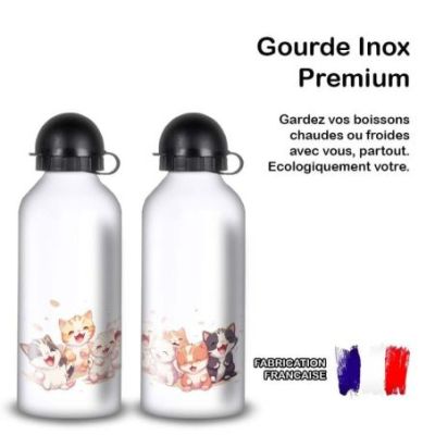 Gourde Alu et Thermos Chatons
