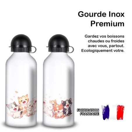 Gourde Alu et Thermos Chatons Gourde Alu et Thermos Chatons