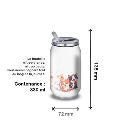 Gourde Alu et Thermos Chatons Gourde Alu et Thermos Chatons
