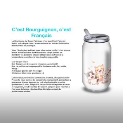 Gourde Alu et Thermos Chatons