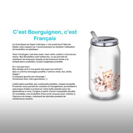 Gourde Alu et Thermos Chatons Gourde Alu et Thermos Chatons