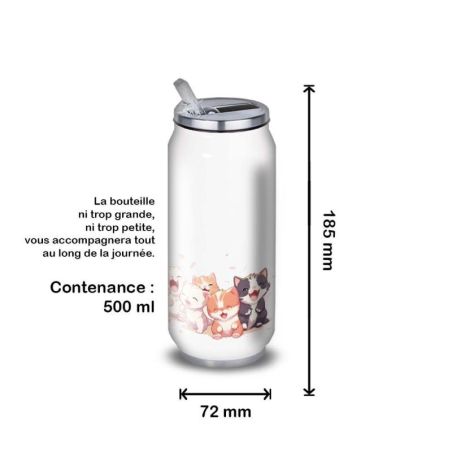 Gourde Alu et Thermos Chatons Gourde Alu et Thermos Chatons