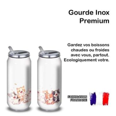 Gourde Alu et Thermos Chatons