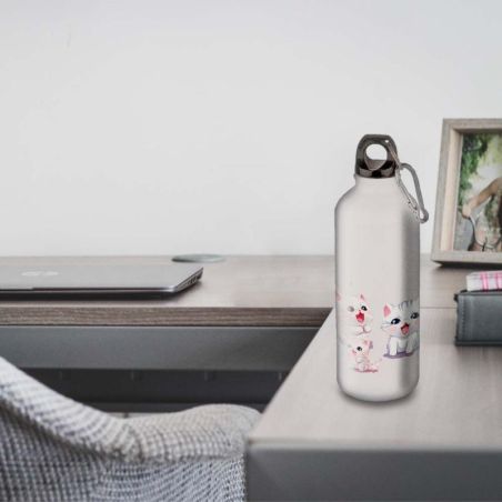 Gourde Alu et Thermos happy kittens Gourde Alu et Thermos happy kittens