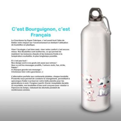 Gourde Alu et Thermos happy kittens