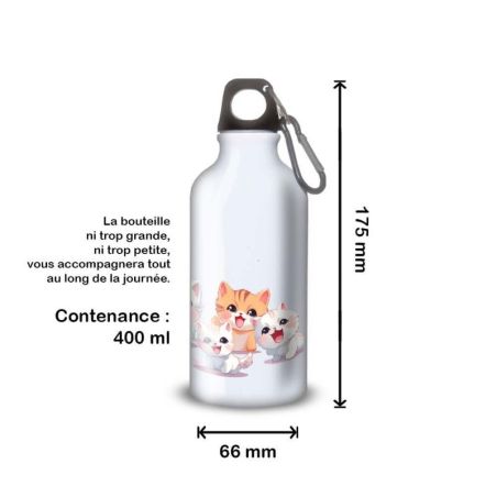 Gourde Alu et Thermos happy kittens Gourde Alu et Thermos happy kittens
