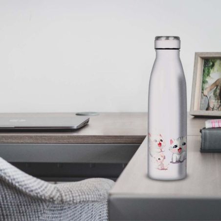 Gourde Alu et Thermos happy kittens Gourde Alu et Thermos happy kittens