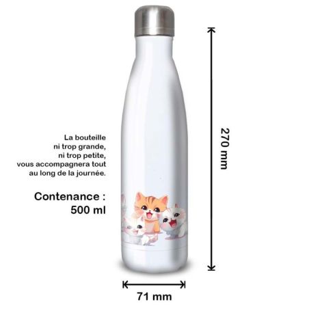 Gourde Alu et Thermos happy kittens Gourde Alu et Thermos happy kittens