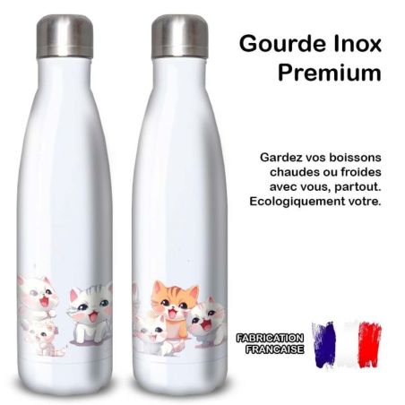 Gourde Alu et Thermos happy kittens Gourde Alu et Thermos happy kittens