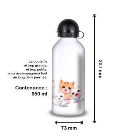 Gourde Alu et Thermos happy kittens Gourde Alu et Thermos happy kittens