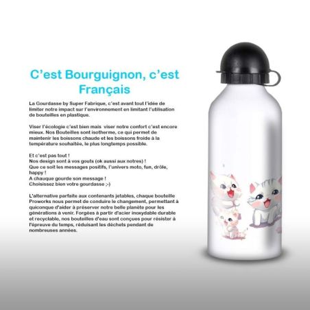 Gourde Alu et Thermos happy kittens Gourde Alu et Thermos happy kittens
