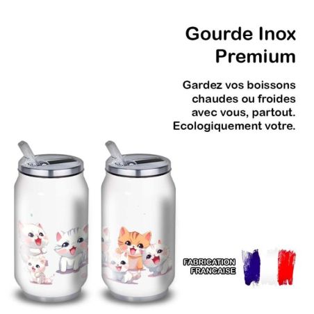 Gourde Alu et Thermos happy kittens Gourde Alu et Thermos happy kittens