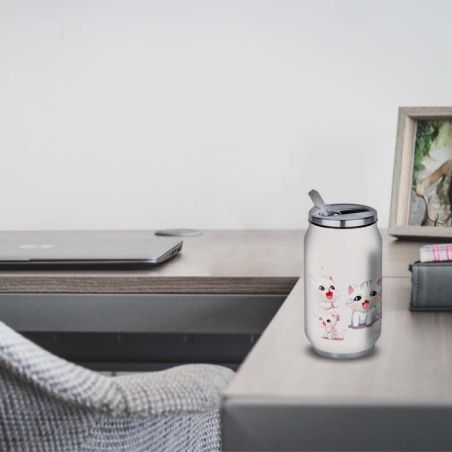 Gourde Alu et Thermos happy kittens Gourde Alu et Thermos happy kittens