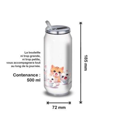 Gourde Alu et Thermos happy kittens