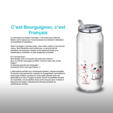 Gourde Alu et Thermos happy kittens Gourde Alu et Thermos happy kittens