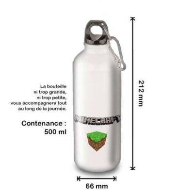 Gourde Alu et Thermos Minecraft