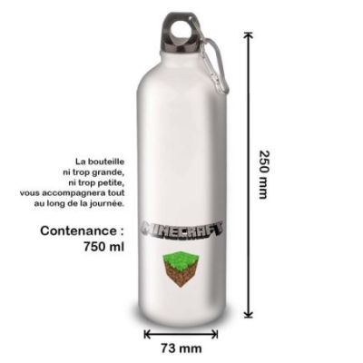 Gourde Alu et Thermos Minecraft