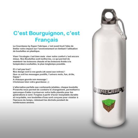 Gourde Alu et Thermos Minecraft Gourde Alu et Thermos Minecraft