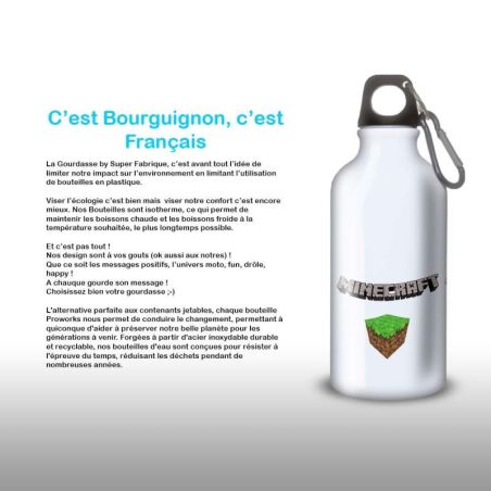 Gourde Alu et Thermos Minecraft Gourde Alu et Thermos Minecraft
