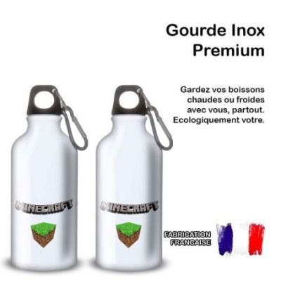 Gourde Alu et Thermos Minecraft