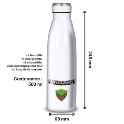 Gourde Alu et Thermos Minecraft