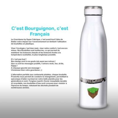 Gourde Alu et Thermos Minecraft