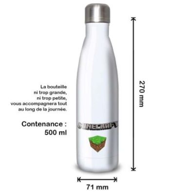 Gourde Alu et Thermos Minecraft