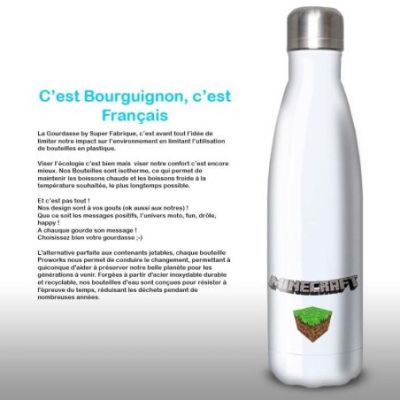 Gourde Alu et Thermos Minecraft