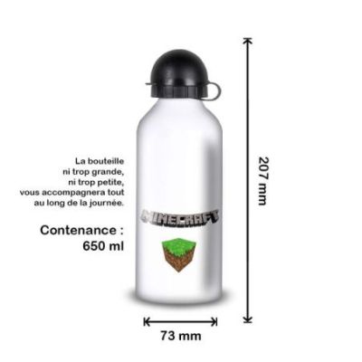Gourde Alu et Thermos Minecraft