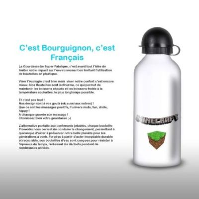 Gourde Alu et Thermos Minecraft