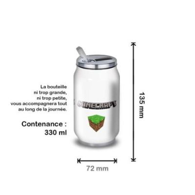 Gourde Alu et Thermos Minecraft