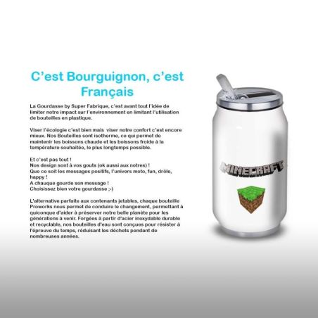 Gourde Alu et Thermos Minecraft Gourde Alu et Thermos Minecraft
