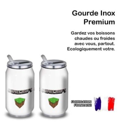 Gourde Alu et Thermos Minecraft