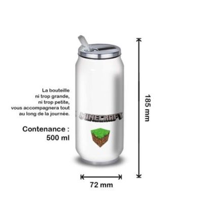 Gourde Alu et Thermos Minecraft