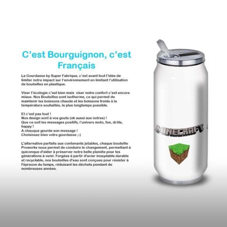 Gourde Alu et Thermos Minecraft Gourde Alu et Thermos Minecraft