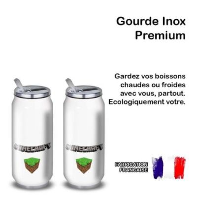 Gourde Alu et Thermos Minecraft